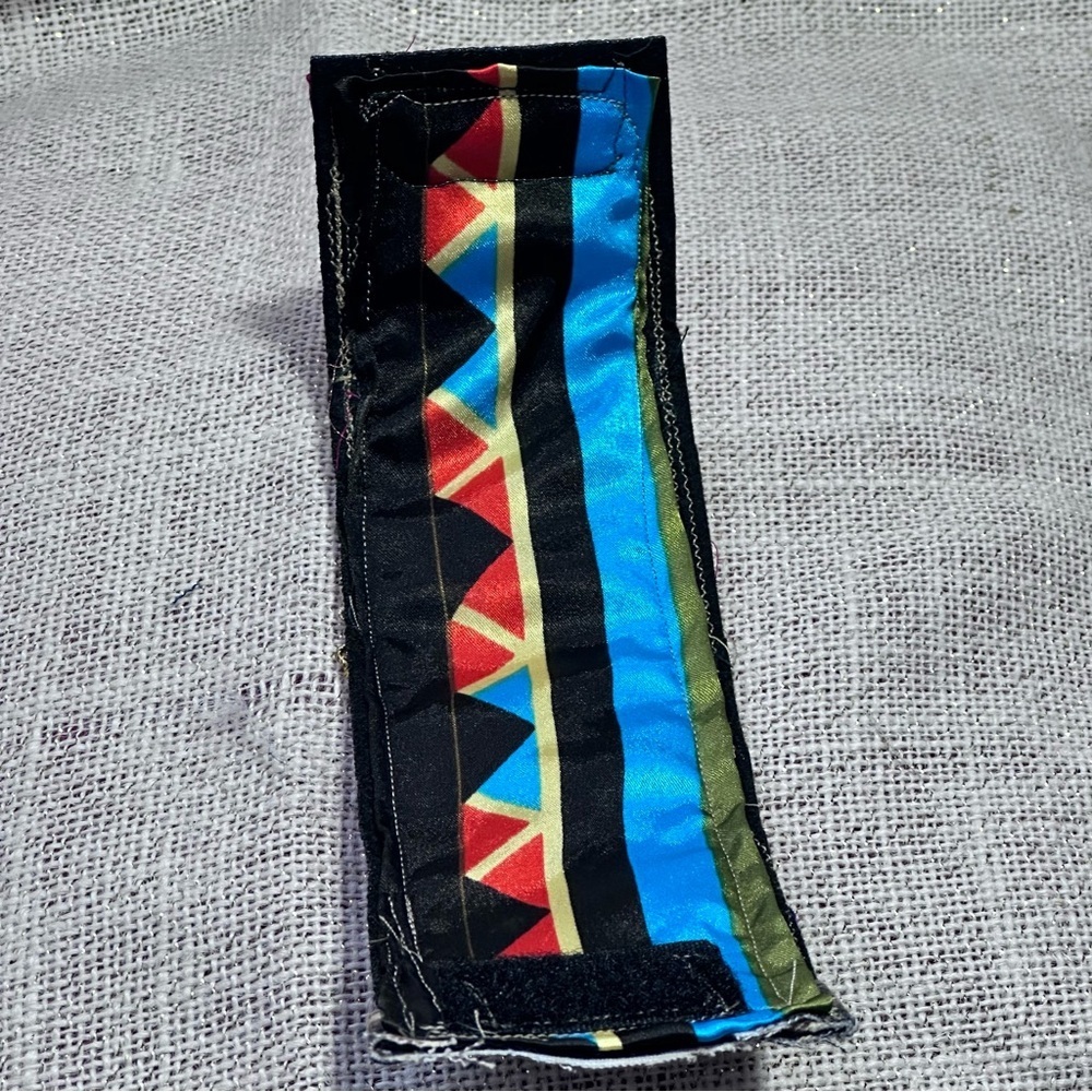 RUBYRUDI Cuff Bracelet Handcrafted OOAK Fabric Embellished Artisan Wearable Art - Picture 11 of 14